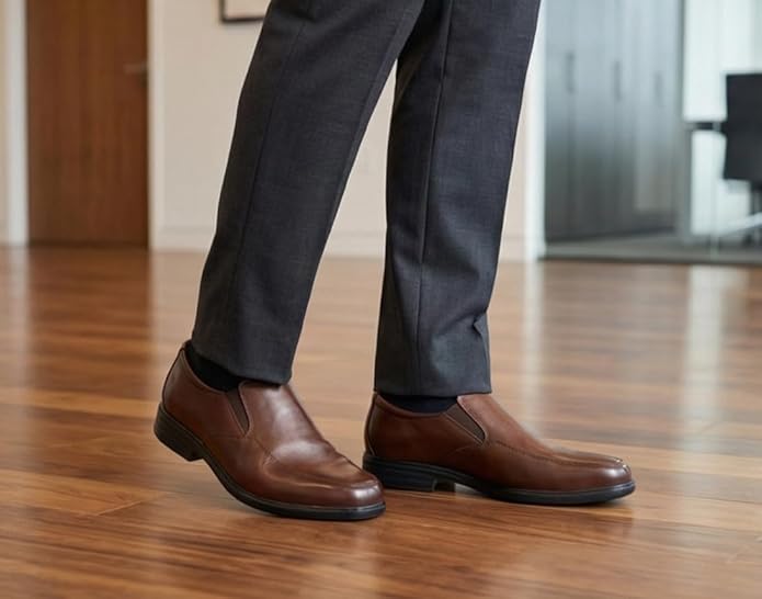 Brown leather dress shoes — Casa Maximiliano
